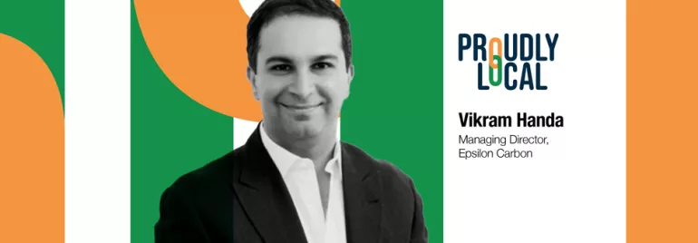 image of Vikram Handa of Epsilon Carbon for Michael Page India's Proudly Local initiative