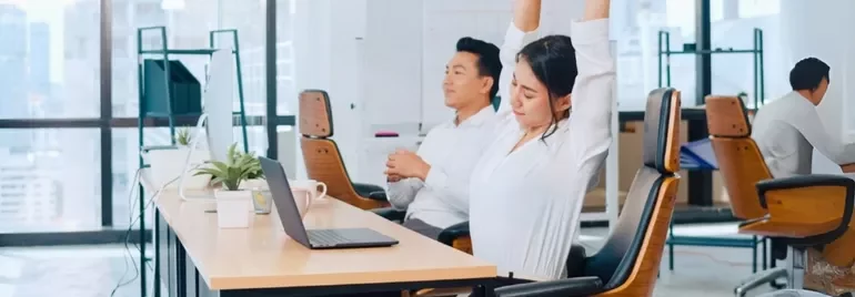 Employees at ease in the workplace