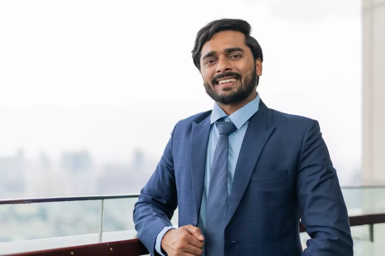 Executive smiling